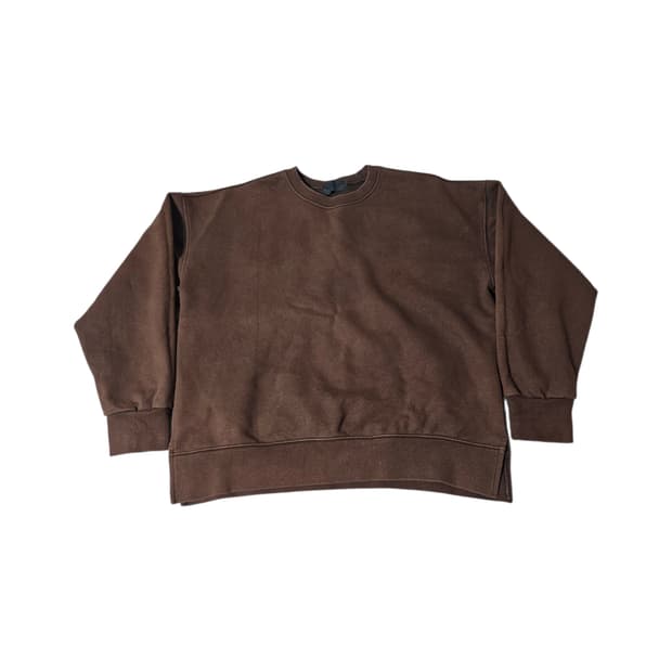 세컨드모놀로그 오버핏 크롭 맨투맨 S