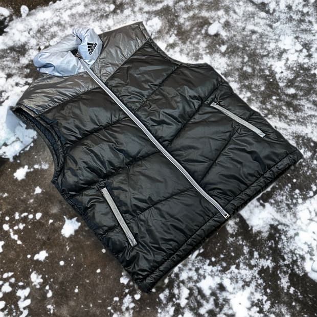 아디다스 패딩 조끼 넥로고 (L) 베스트