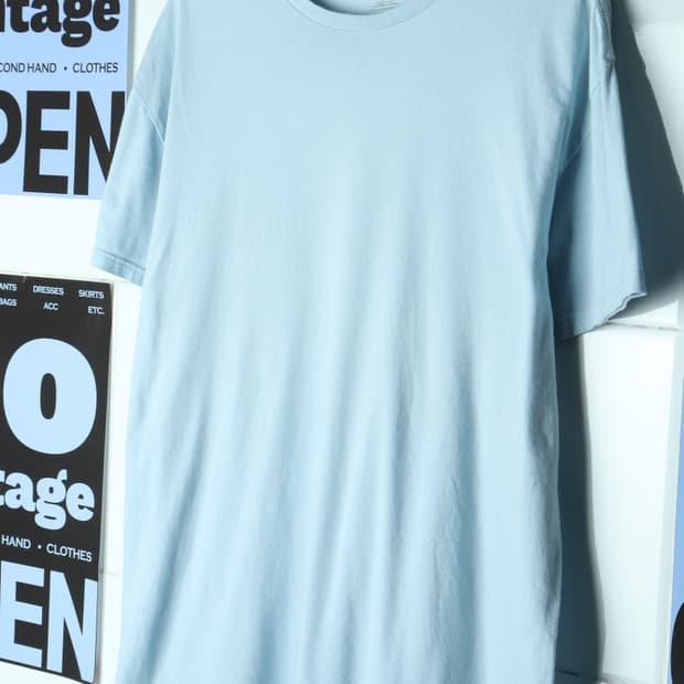 (XL-2XL) 폴로 랄프로렌 반팔 티셔츠 연하늘 아메카지-H31854