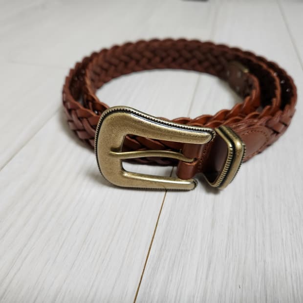 지오다노 웨스턴 레더 브라운 벨트