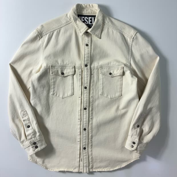 Diesel  디젤 코튼 화이트 웨스턴 셔츠 