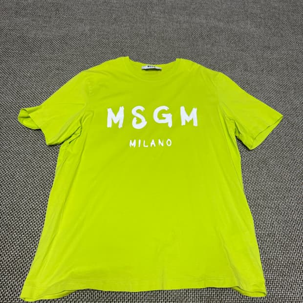 MSGM 형광 반팔 티셔츠 판매 L (XL / 105)