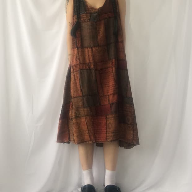 Ethnic pattern one piece