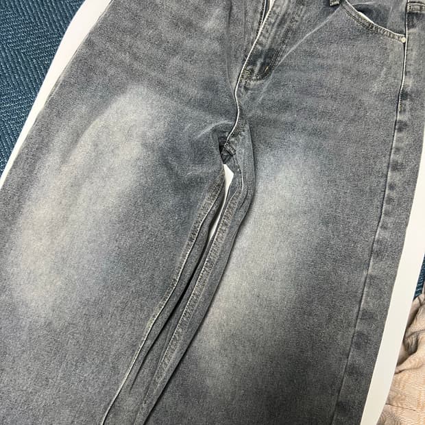 굿라이프웍스 이지 와이드데님 워시드 블루 s