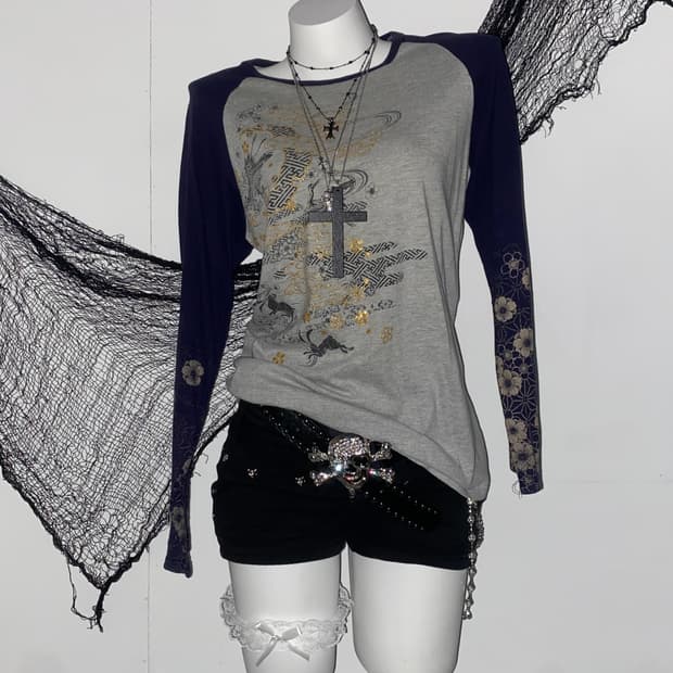 DBID 재팬 오리엔탈 글리터 롱슬리브 ໒꒱