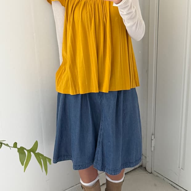 일본빈티지 모리 엘로우 반팔