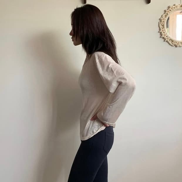 쉬이즈큐트 퓨어보트넥티 아이보리