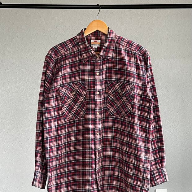 [M]리바이스 Levi's 오렌지탭 플란넬 셔츠