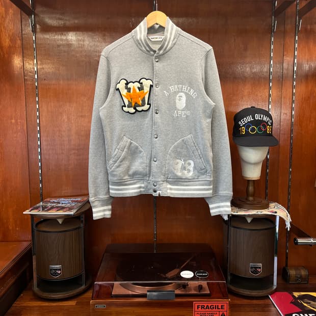 00s 베이프 코튼 바시티 자켓 [ 95-100 ]