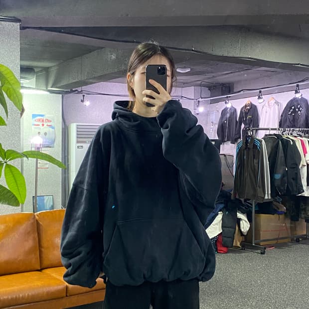 이지 갭 발렌시아가 빅로고 도브 후드티 B2043