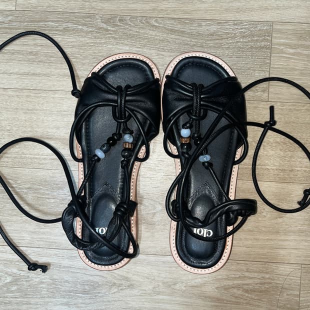락피쉬 비즈 샌들 250 beads knot sandals