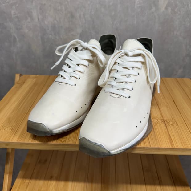 39.5 / 릭오웬스 미니멀 레더 스니커즈