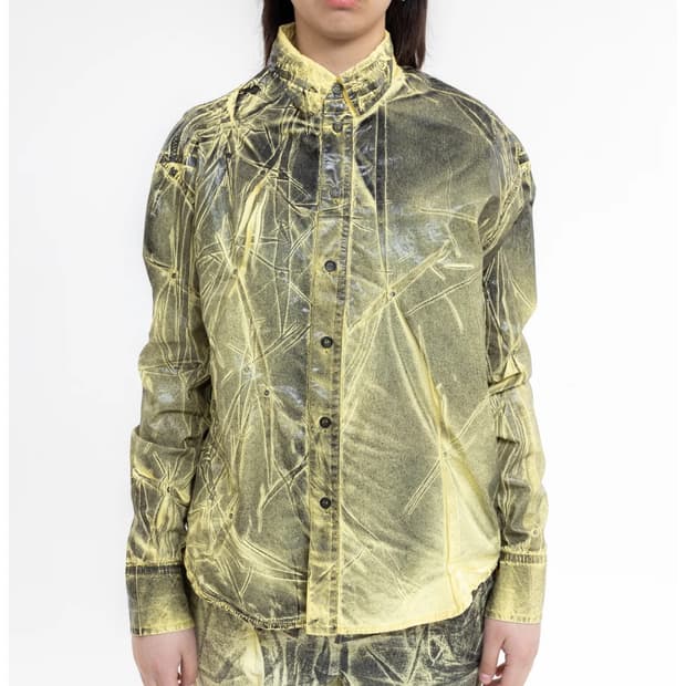 Kusikohc 레몬 트리트먼트 불릿 홀 셔츠자켓 (M Size)