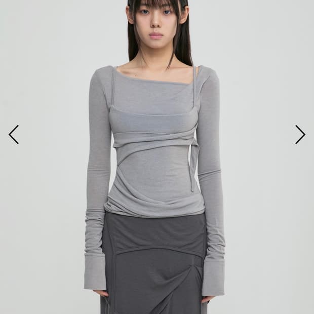 플레어업 Layered Bustier Long Sleeve