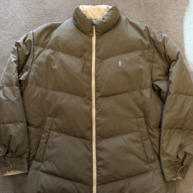 입생로랑 빈티지 리버시블 구스다운 패딩 처분 