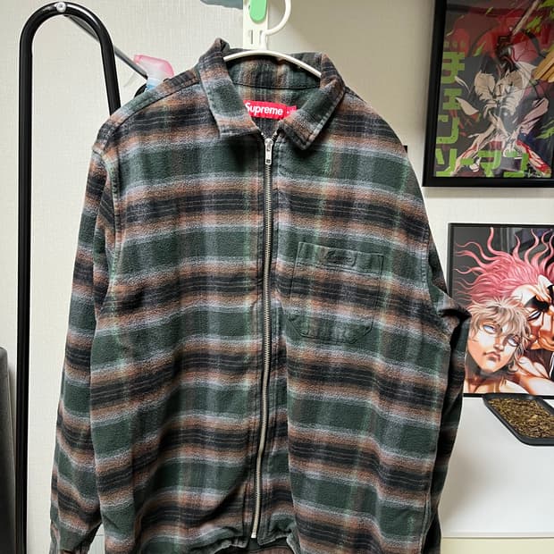 24s 슈프림 플란넬 셔츠 집업