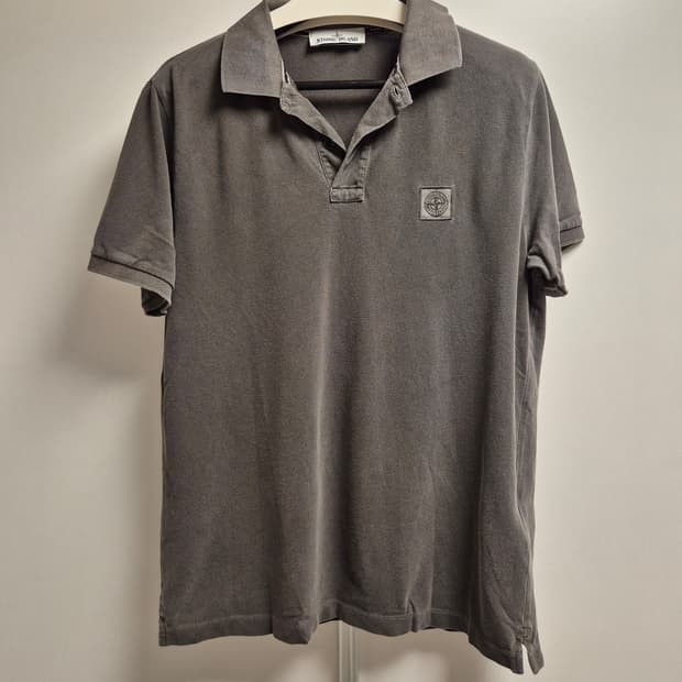 스톤아일랜드 매장판 / 차콜 피그먼트다잉 피케 / XL