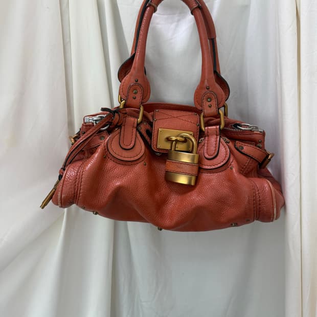 A+ ) 끌로에 패딩턴백  레드브라운