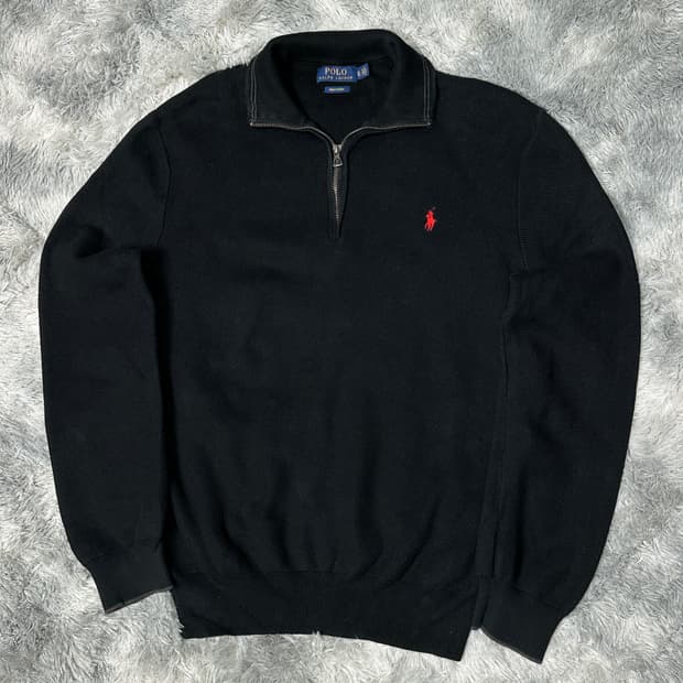 폴로랄프로렌 피마코튼 하프집업 니트 XL