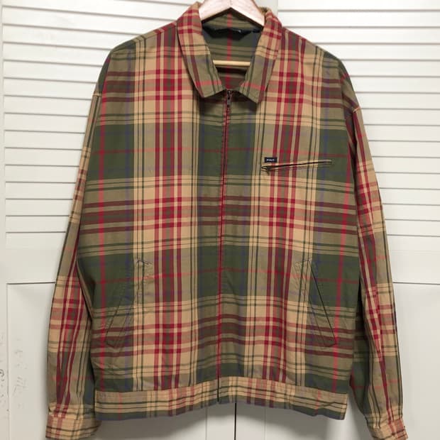 폴로 랄프로렌 체크 블루종 자켓 남성용 디트로이트