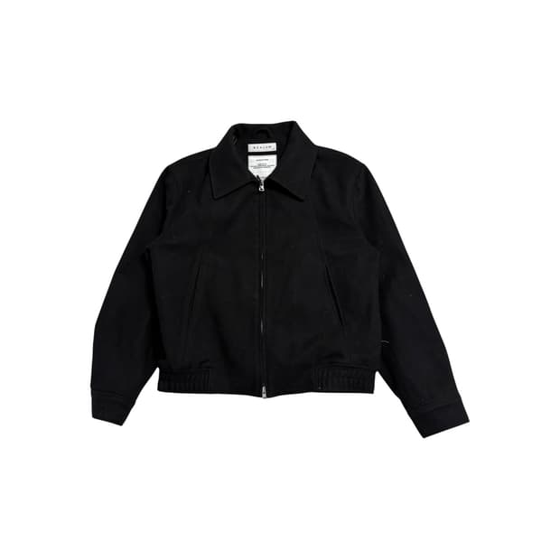 비슬로우 울 집업 자켓 블랙 M