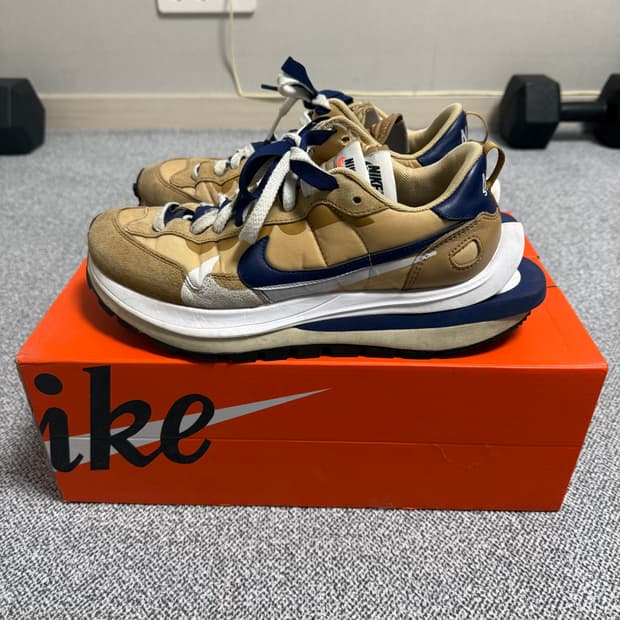 나이키 사카이 베이퍼 와플 세서미 블루 270