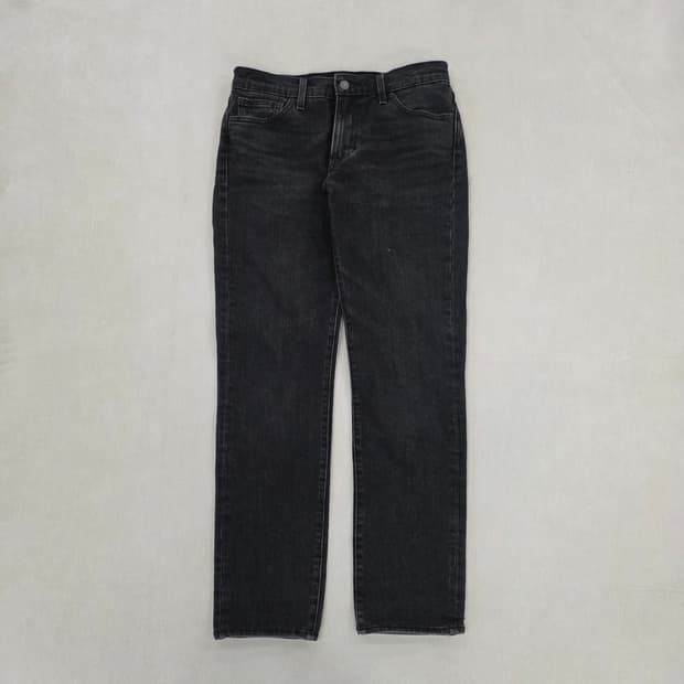 [W30 L32] 리바이스 511 흑청 워싱 데님 팬츠 바지 1229J