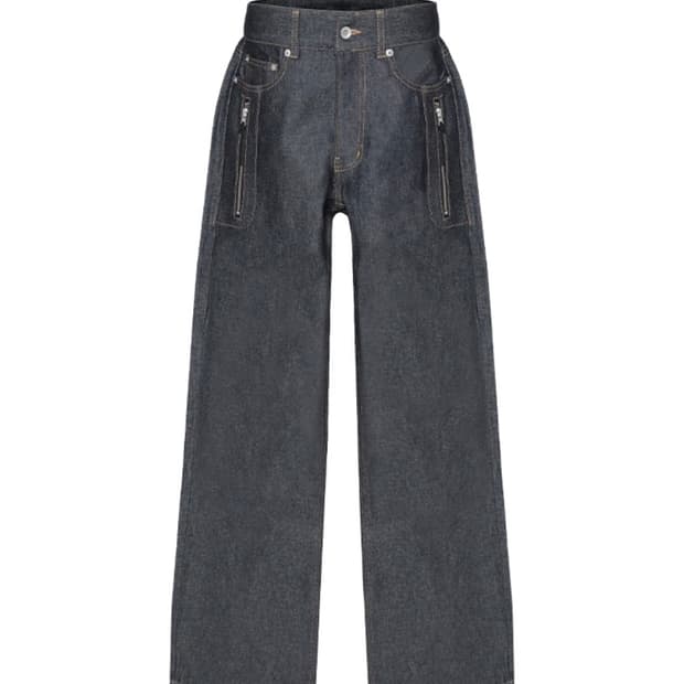 MJD LOW-RISE DUAL ZIP DENIM INDIGO L사이즈