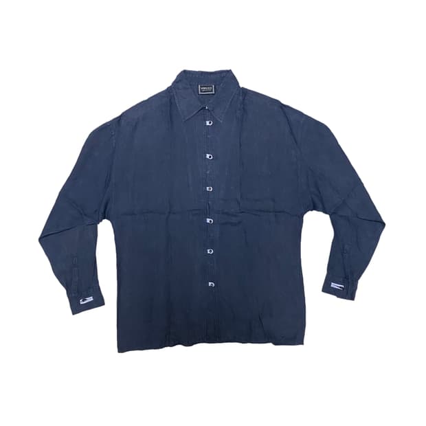 베르사체 진스 꾸뛰르 징 버튼 자켓