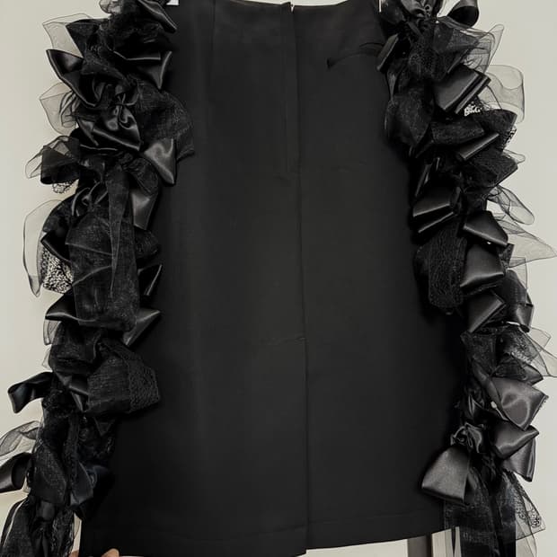 Tao comme des garcons 리본 디테일 스커트 m 