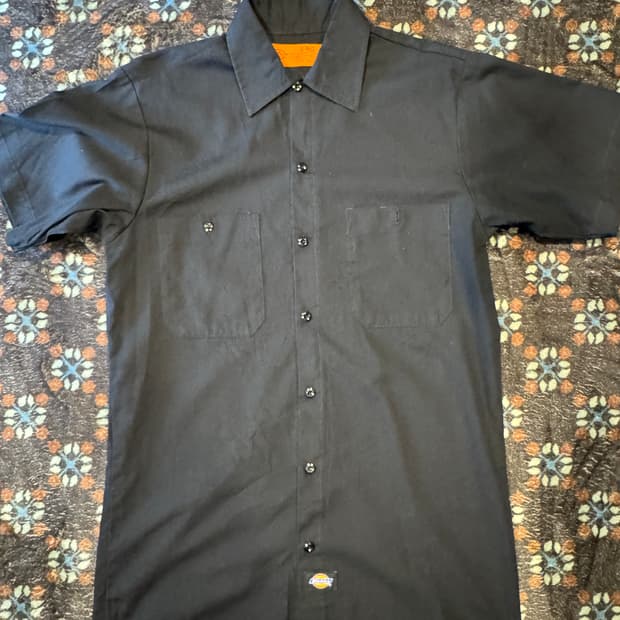 디키즈 워크셔츠 블랙