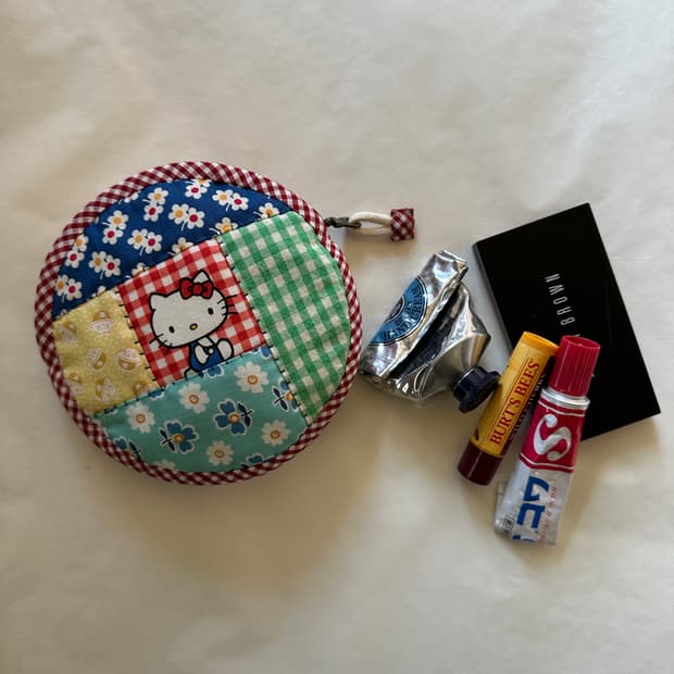 키티 둥근 파우치 