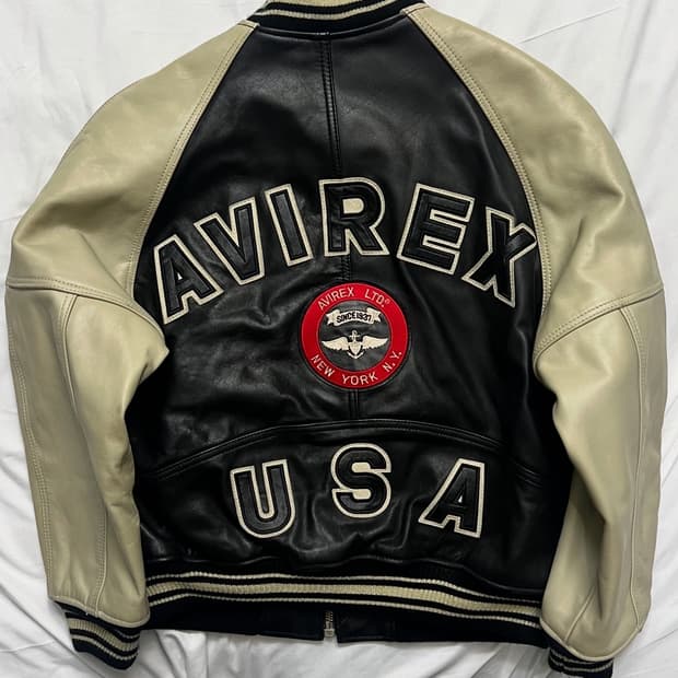 아비렉스 아이콘 가죽자켓