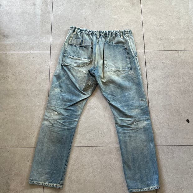 AOZORA 아오조라 워싱 데님 팬츠