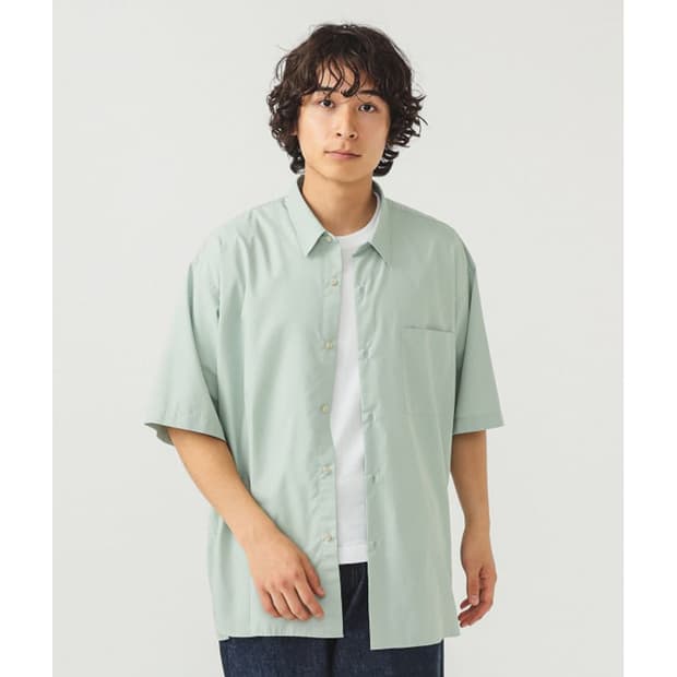 BEAMS Solid Easy Half Shirt