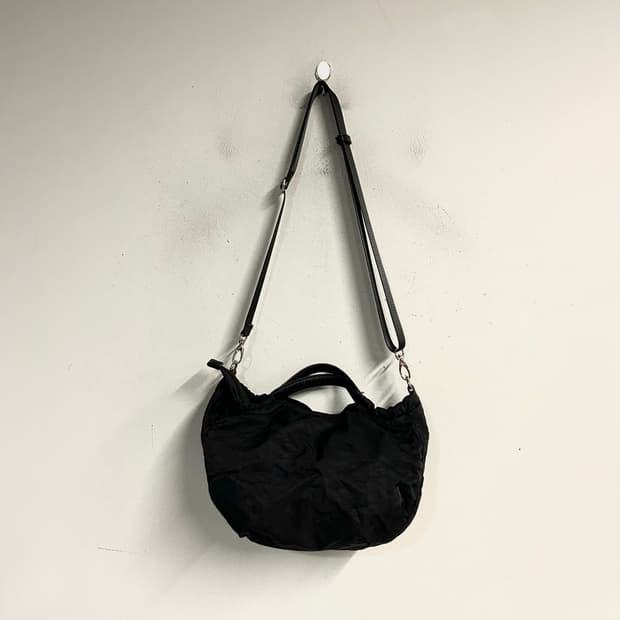 Y'SACCS round shape nylon 2-way bag