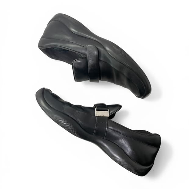 prada sport, velcro strap loafers