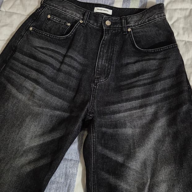 브랜디드 1703 흑청 맥스와이드데님 28