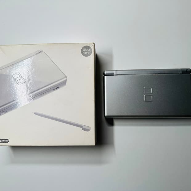 닌텐도 DS Lite DSL 글로우 실버 일판 박스셋 판매 (게임보이)