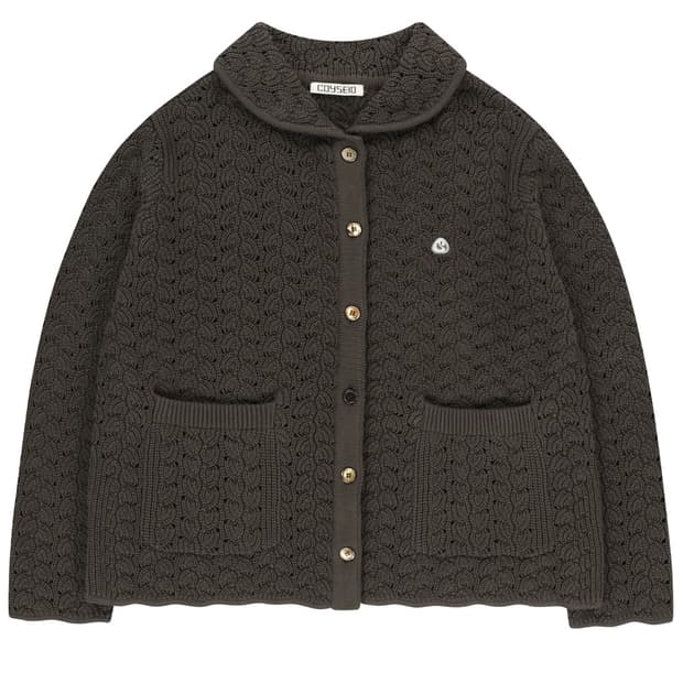 Coyseio WAVE KNIT CARDIGAN DARK