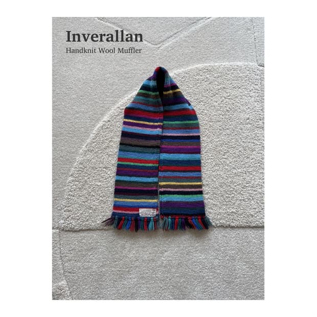 인버알란 핸드니트 울 머플러