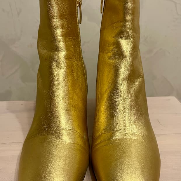 슈콤마보니 골드레더앵클 부츠 375(240)