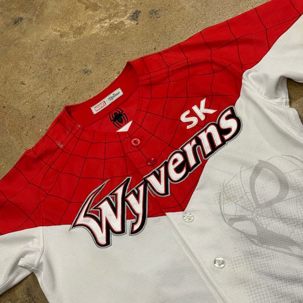 [90] 마블 스파이더맨 SK와이번스 유니폼 b16