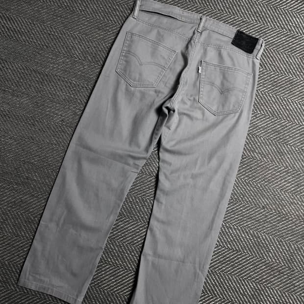 리바이스 505 블랙 탭 그레이 커뮤터 데님 팬츠y 5781