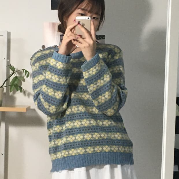 레몬샤벳 노르딕 스웨터