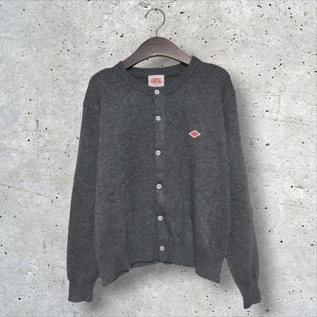 단톤 크루넥 니트 가디건 차콜 (95/M)