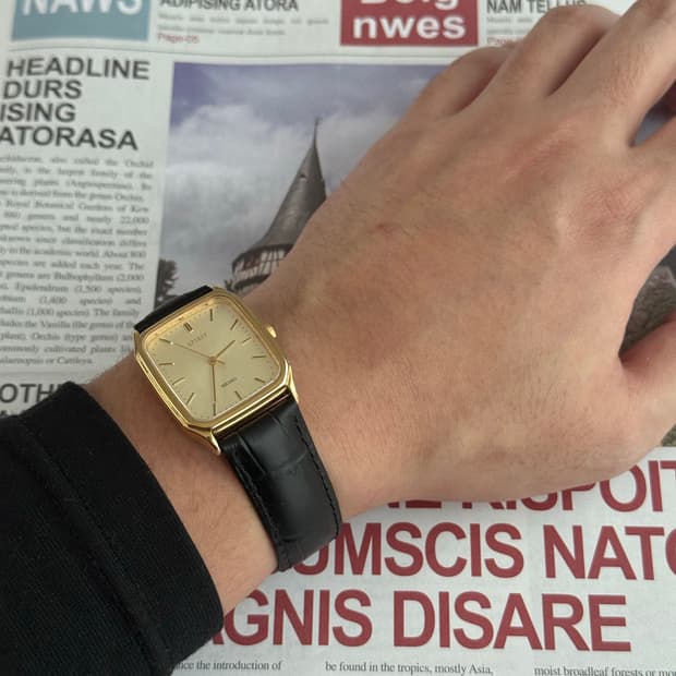 세이코 Seiko 쿼츠 스피릿 스퀘어 골드