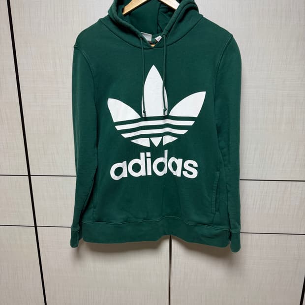 아디다스 빅로고 후드티 그린 싸이즈 100