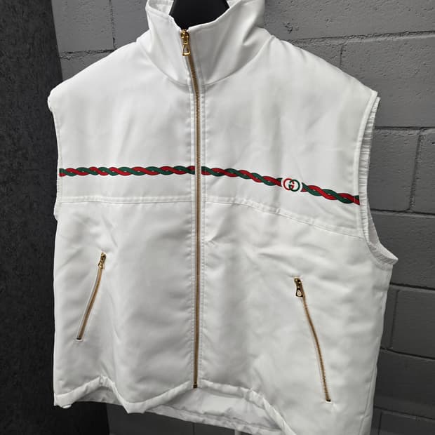 구찌 나일론 GG 인터로킹 조끼 자켓 오버핏46