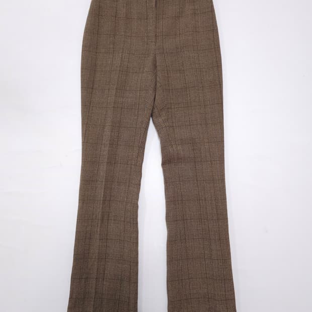 셀린느 울 체크 슬랙스 팬츠